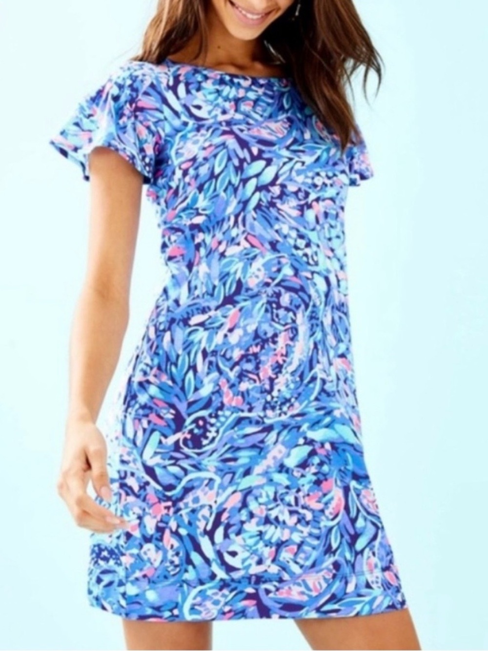 Lilly Pulitzer Marah Dress in Royal Purple Party Wave Size S